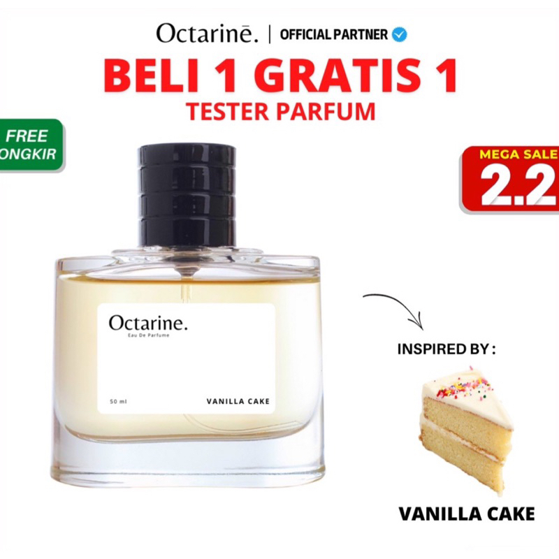 Octarine - Parfum Wanita Pria Tahan Lama Aroma Vanilla Kue lembut Inspired By VANILLA CAKE | Parfume Minyak Wangi Cewek Cowok Murah Original vanilla