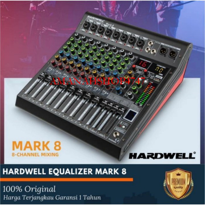 MIXER HARDWELL MARK 8 MARK8 8 CHANNEL ORIGINAL