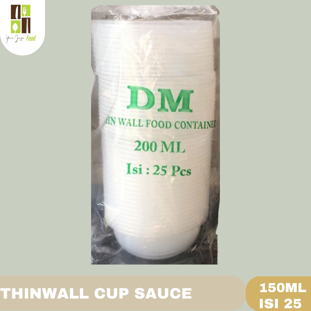 Thinwall Deemak Dm 200ml RB / Round Bulat / Mangkuk Bulat / Cup Puding