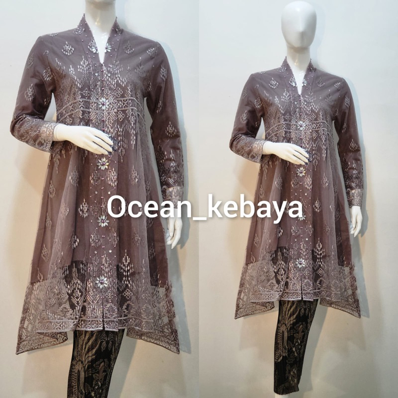 kebaya kartini moderen waka payet motif candi