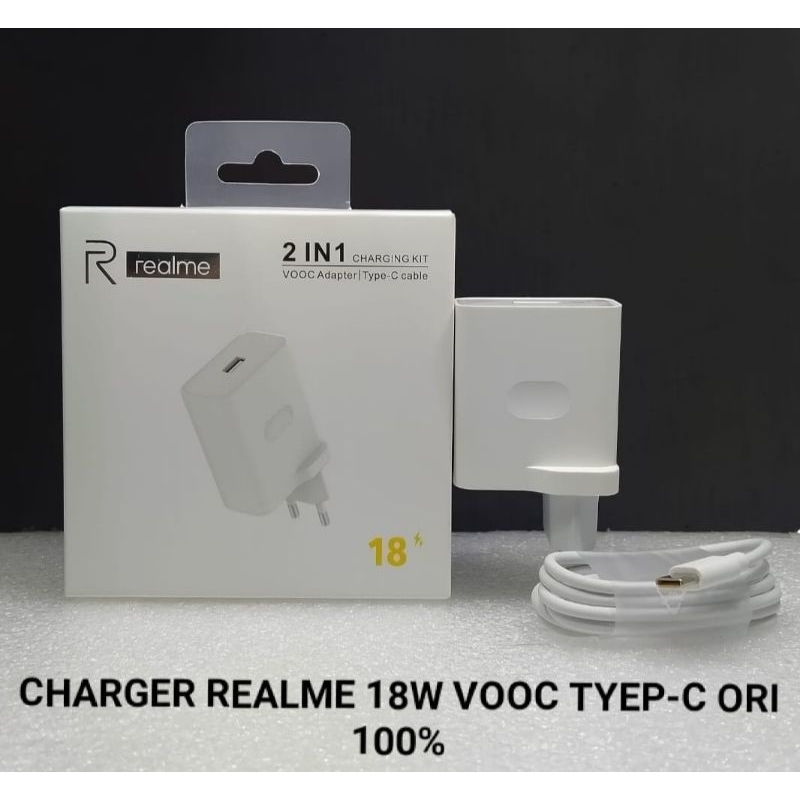 Charger Realme USB  Type C 18W VOOC Original
