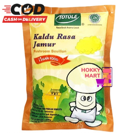 

(HOKKY) Totole 200gr Kaldu Jamur penyedap rasa vegetarian NON MSG / KALDU JAMUR SEHAT / KALDU VEGAN