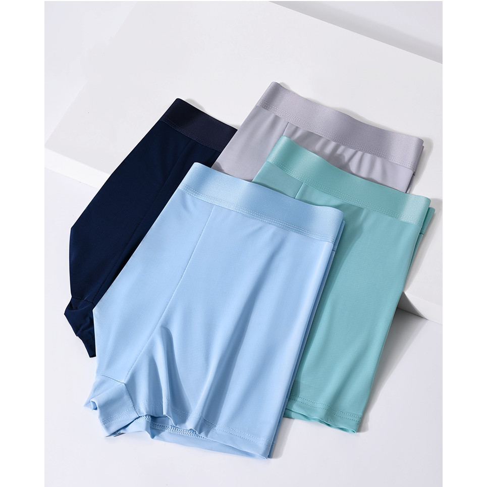 Celana Dalam Boxer Pria Ice Silk Solid Color Men CD002