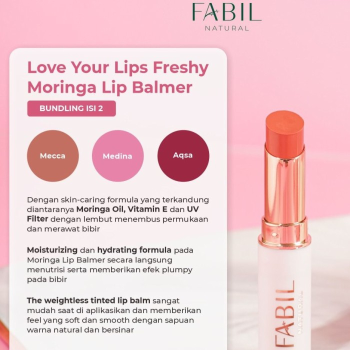 FABIL NATURAL LOVE YOUR LIPS FRESHY MORINGA LIP BALMER 3,5GR