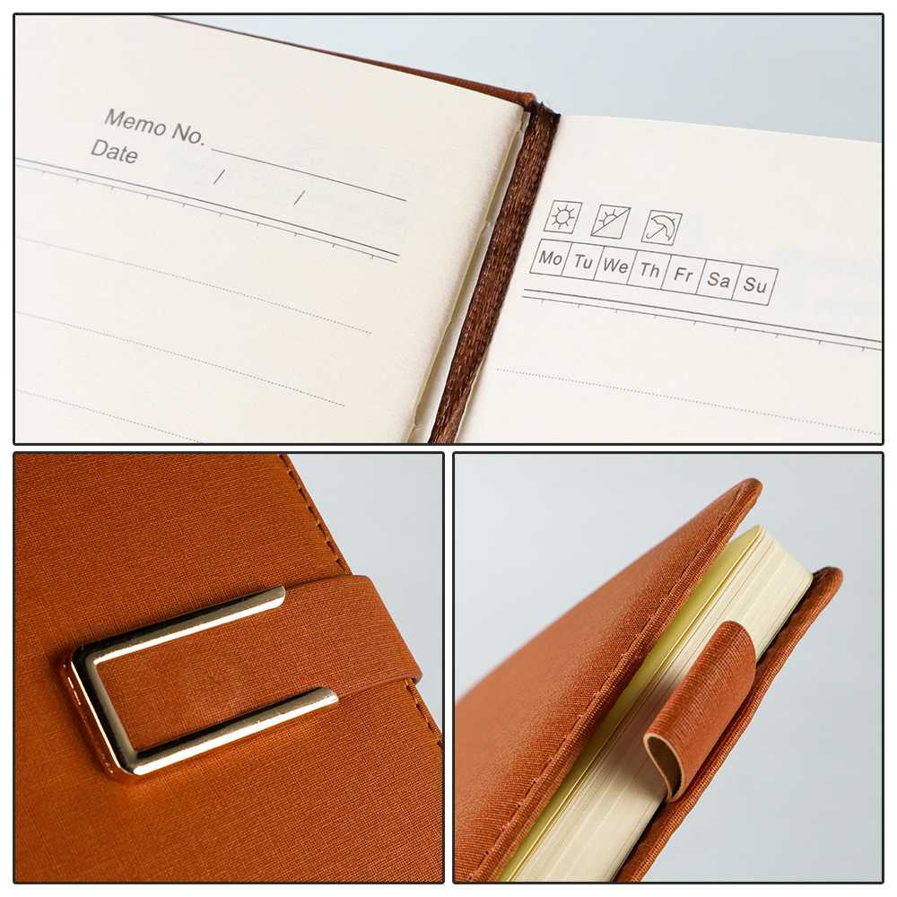 Notebook Notepad Buku Jurnal Catatan Diary Cover Kulit A5 - LemonBest