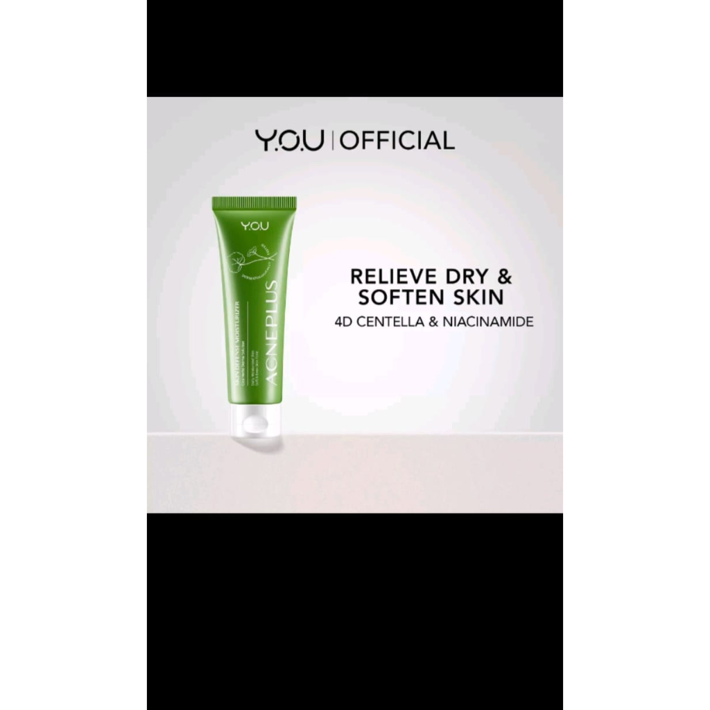 YOU AcnePlus Skin Defense Moisturizer with Niacinamide Herbal Centella Allantoin | Moisturizer Acne Obat Totol Jerawat
