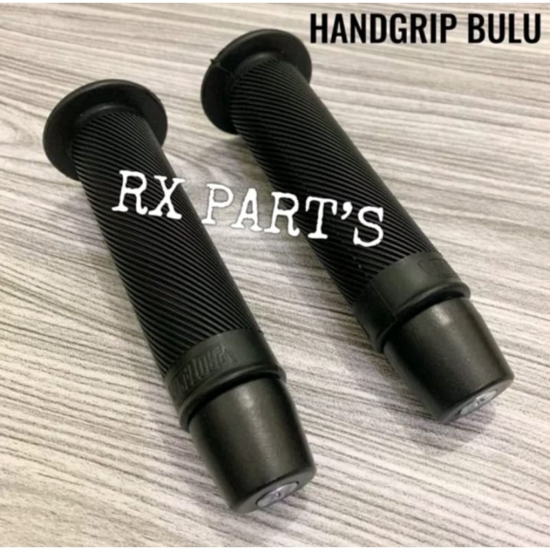 Handfat Handgrip Bulu Lembut Plus Jalu Stang Hitam Full Besi Padat Kualitas Terbaik