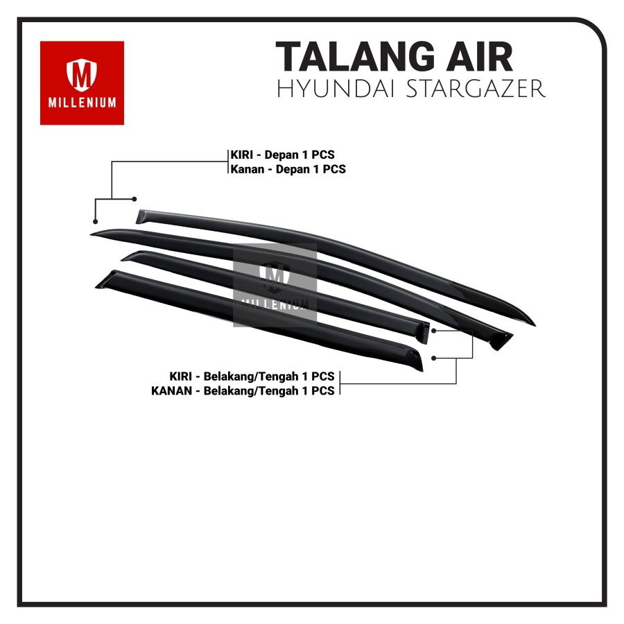 TALANG AIR PINTU MOBIL HYUNDAI STARGAZER 2022 - 2023 MODEL SLIM