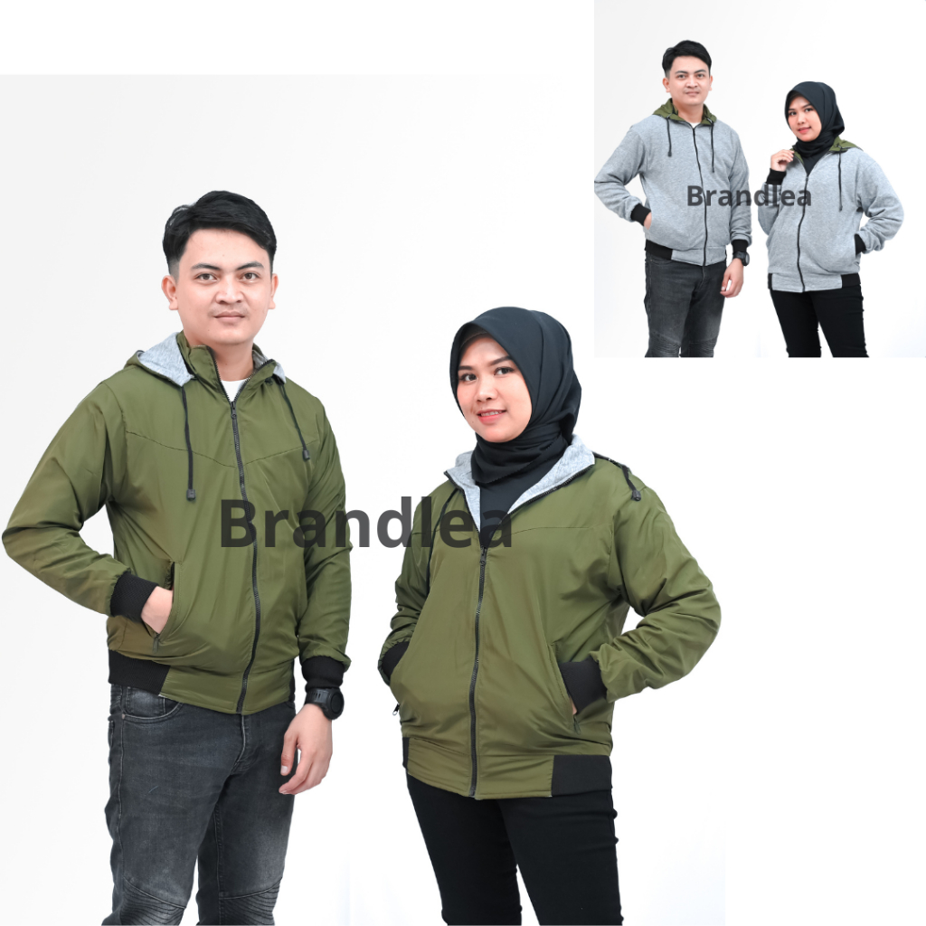 Jaket bolak balik pria dan wanita (couple)