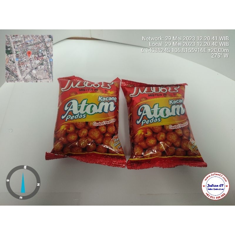 

Mr. P Kacang Atom Rasa Pedas 100gr - Mister Pi Coated Peanunts