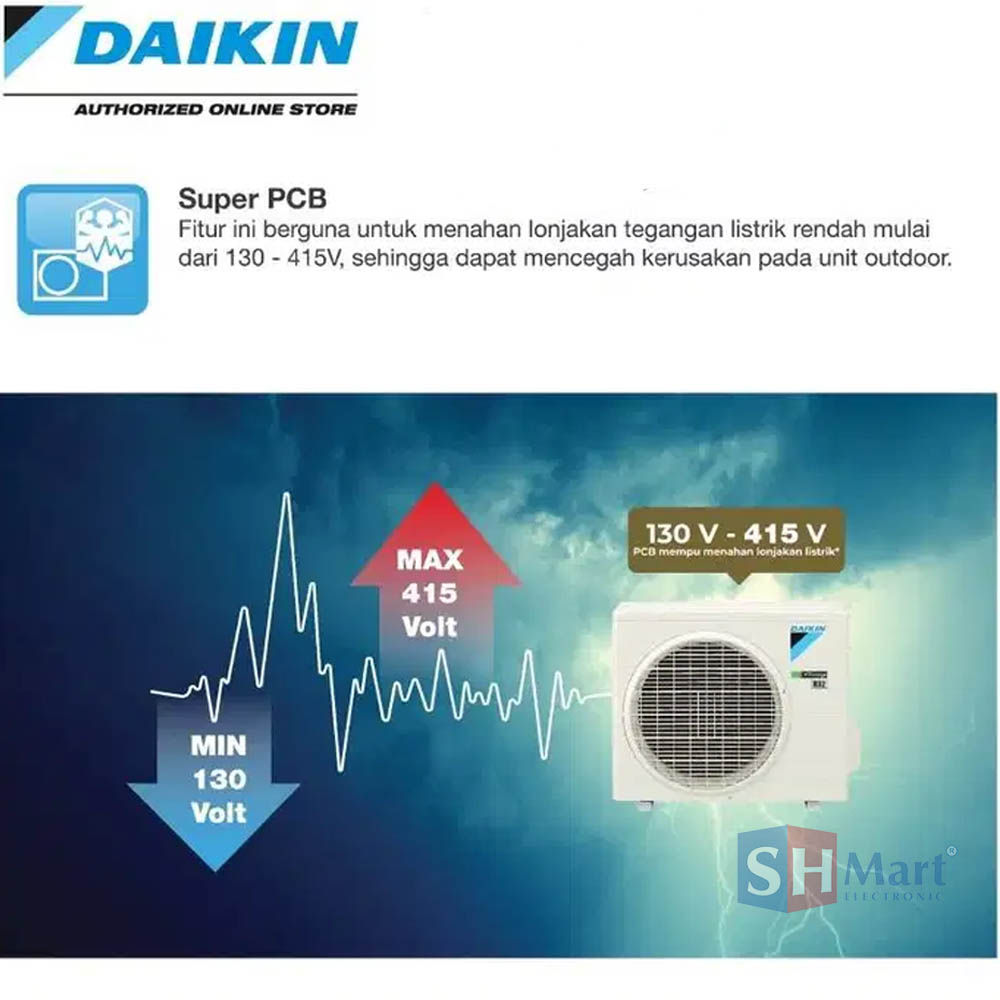 AC DAIKIN 1 PK EVO INVERTER FTKF-25AV14 R32 NEW INVERTER GARANSI RESMI