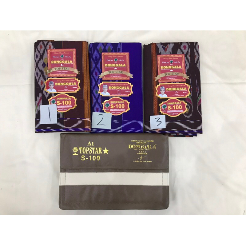 Donggala super s100 motif kembang / Sarung Donggala dewasa