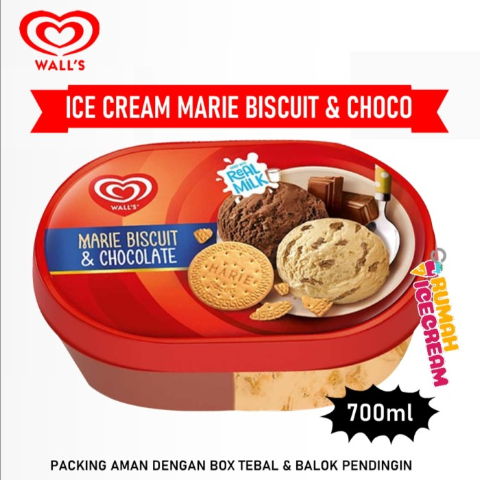 

Ice Cream Marie Biscuit&Chocolate 700ml Walls