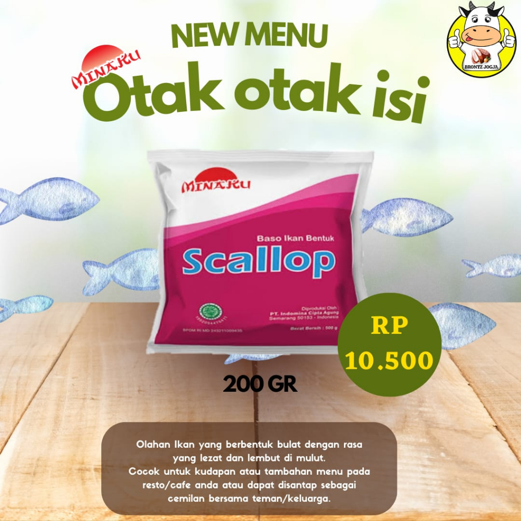 

FROZEN FOOD MINAKU SCALLOP 200GRAM - DISASS JOGJA