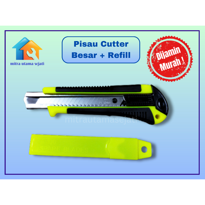 

PAKET PISAU CUTTER + REFILL CUTTER BESAR FRT MURAH