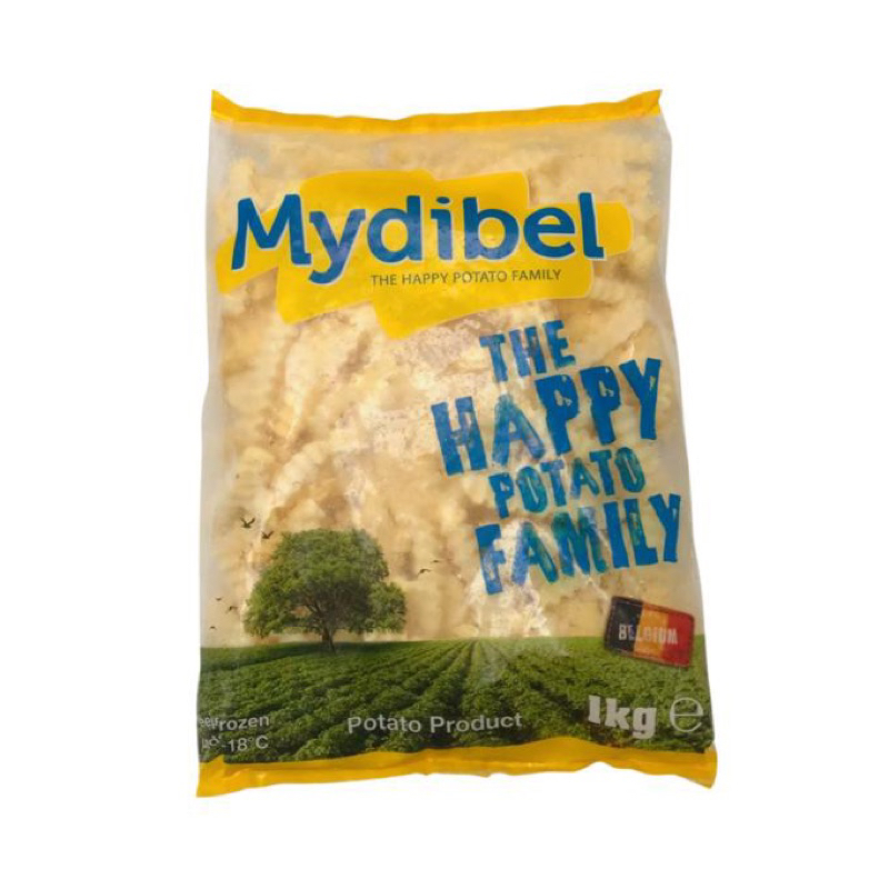 Kentang Crinkle Cut Mydibel 1kg