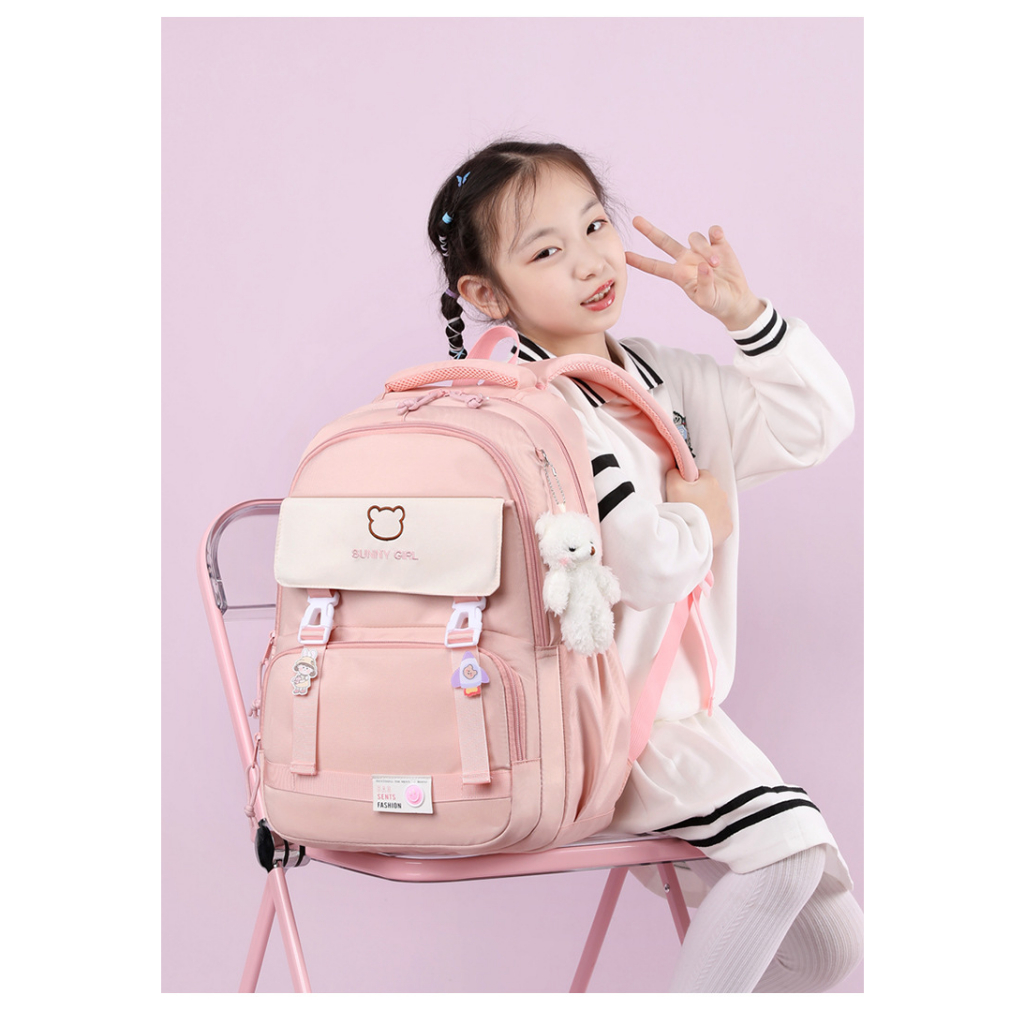 [MONA] Tas Ransel Anak Sekolah SMP SMA Model Simple dan Keren Kualitas Import Premium -M0195