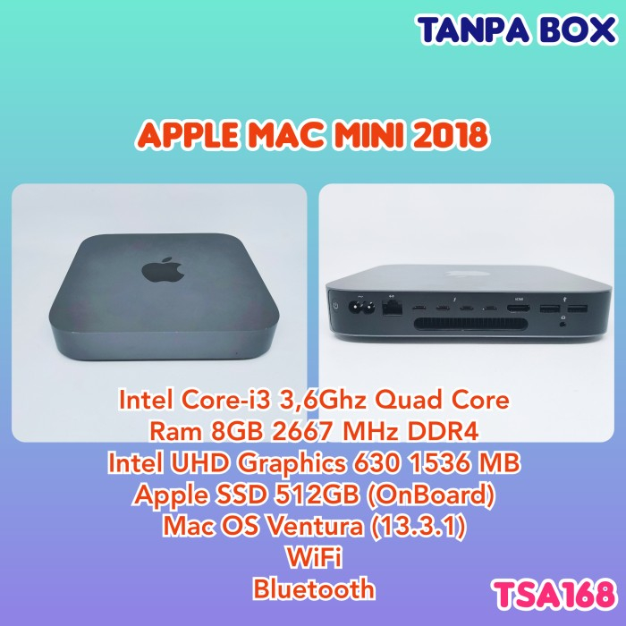 Mc Mini 2018 Intel i3 3.5GHz 4 Core 8GB 128GB 512GB, i7 2014