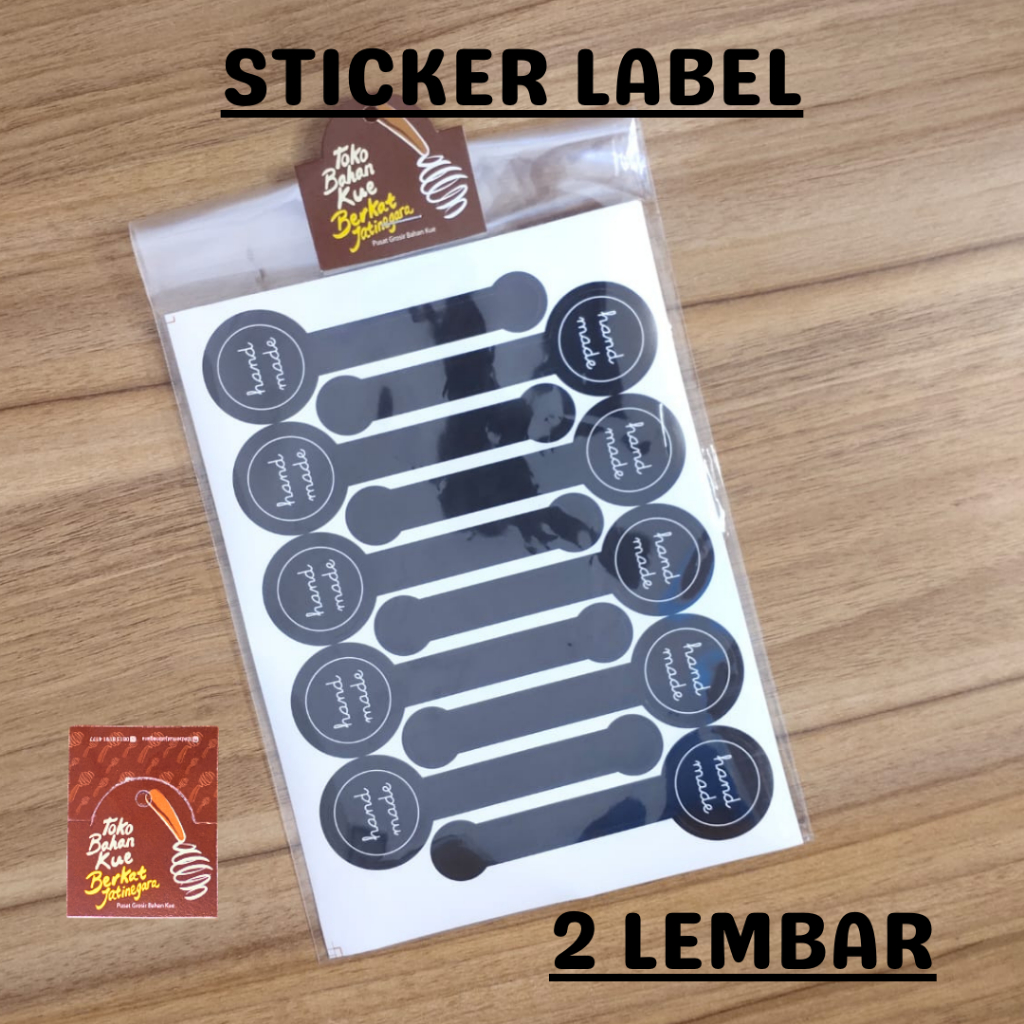 STICKER TOPLES LABEL / STICKER LABEL HANDMADE ISI 2 LEMBAR