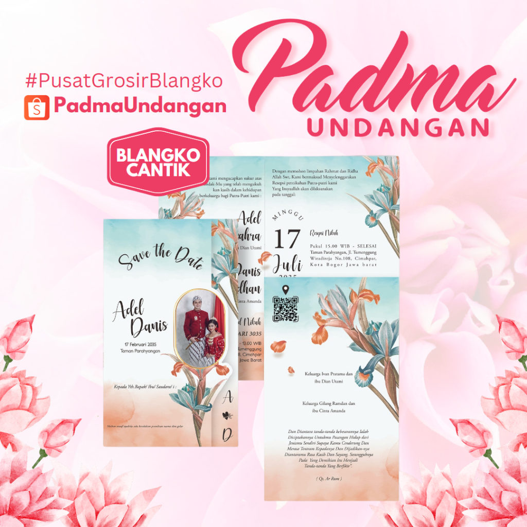 Blangko Undangan Cantik 98 | PadmaUndangan