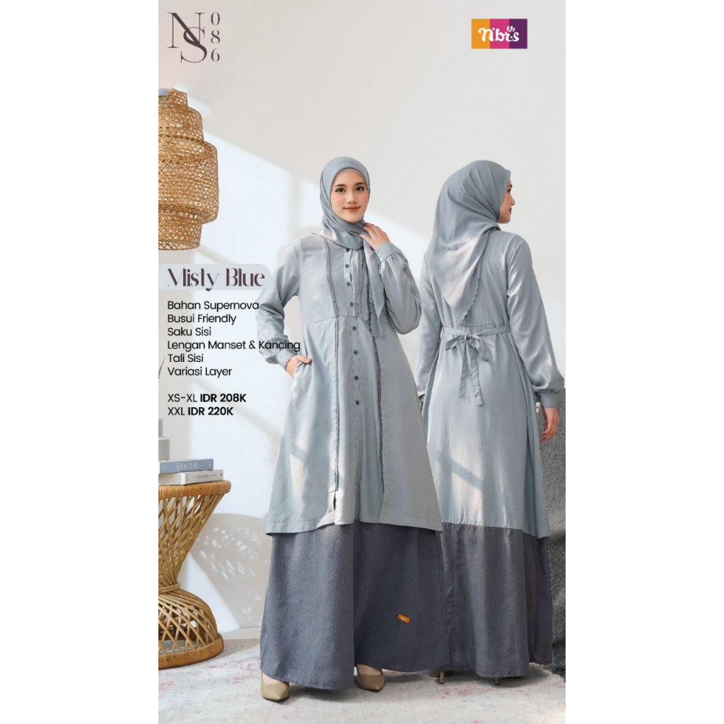 Gamis Casual Daily Nibras NS 086