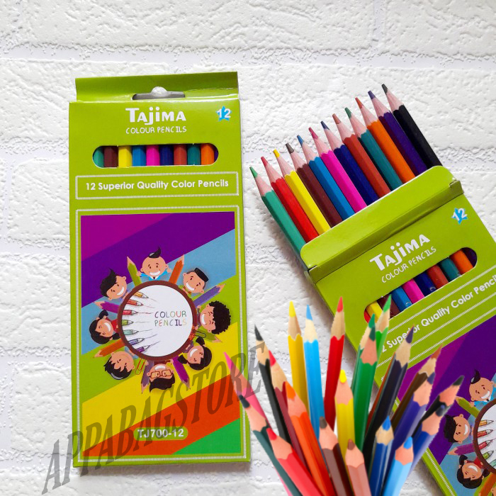 Pensil Warna Montana Pendek 12 warna TH-350 Harga 1 Set ( 12 warna )