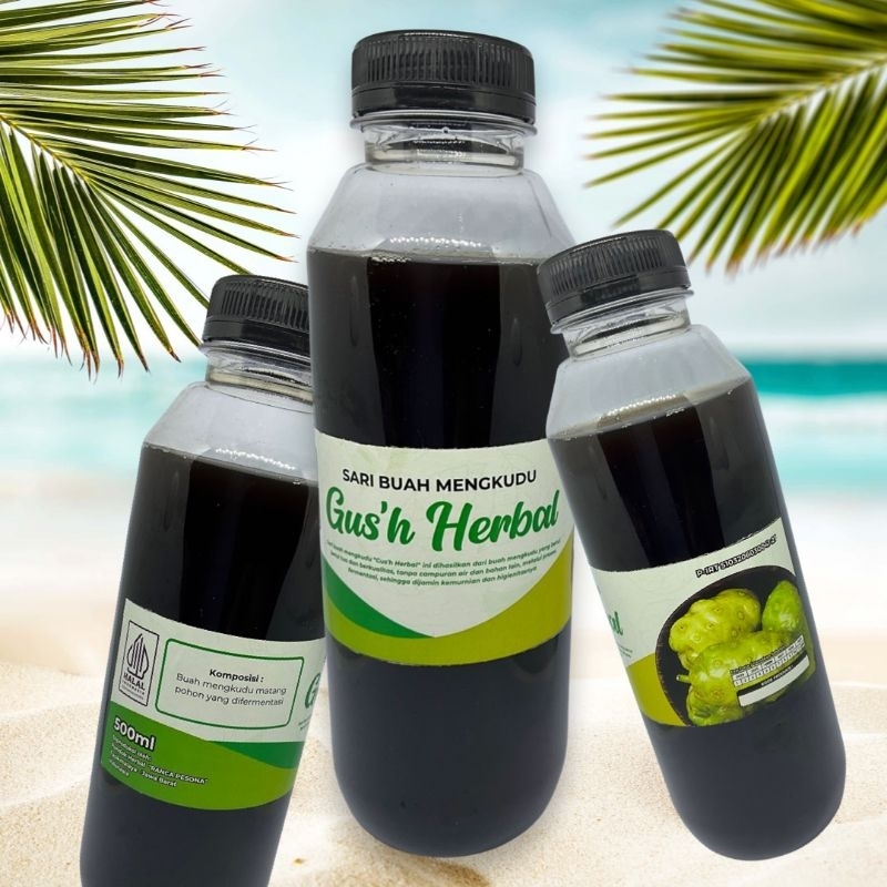 

Sari Buah Mengkudu Gus'h Herbal 500ml per botol
