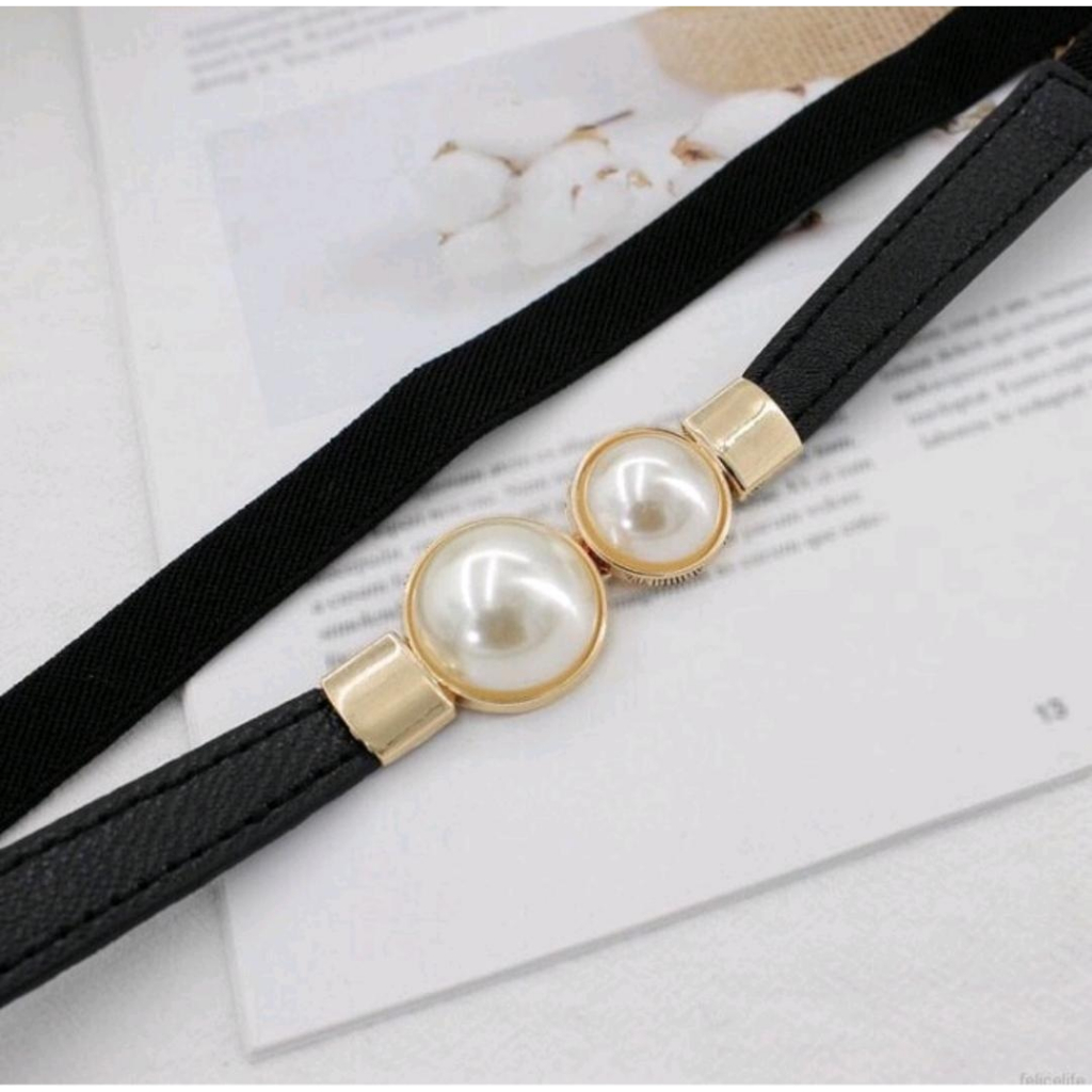 Ikat Pinggang Wanita Karet Elastis ''DUO MUTIARA&quot;|| Sabuk Wanita NEW KOREA FASHION IMPORT