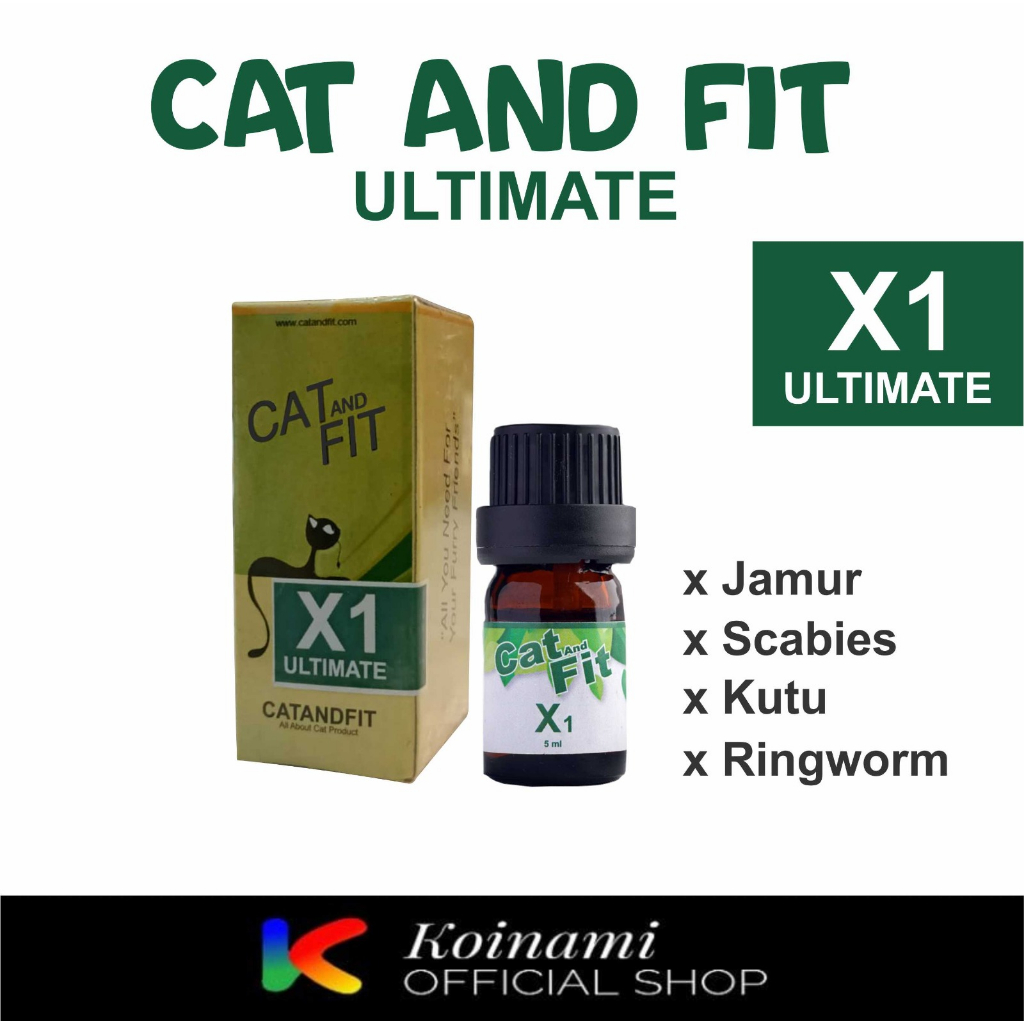 Cat &amp; Fit X1 - obat tetes kutu scabies jamur anjing kucing kelinci migofit ultimate