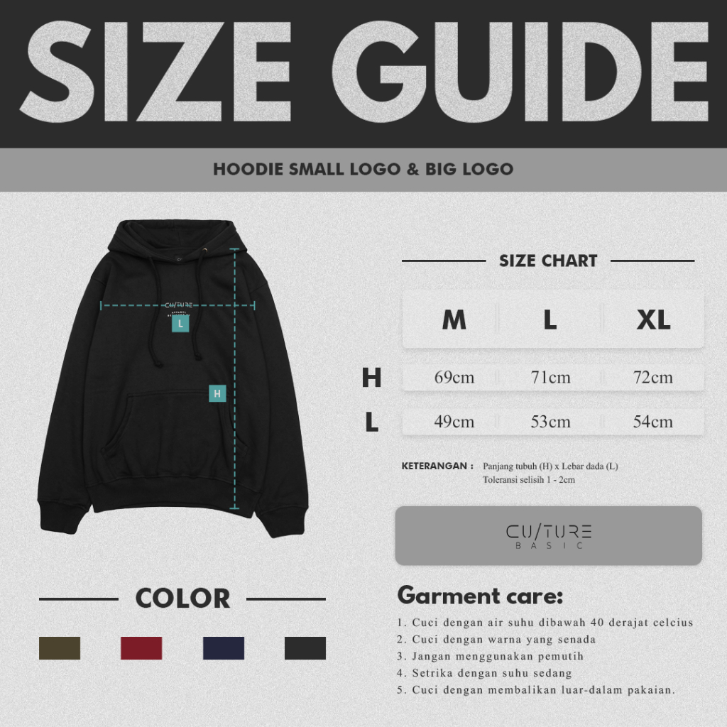 CULTURE BASIC | HOODIE OG (SEMUA WARNA)