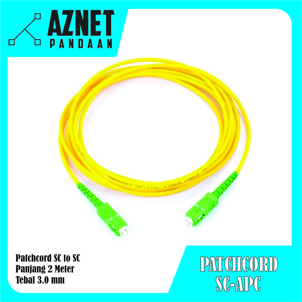 PATCHCORD SC APC 3.0MM PANJANG 3 METER