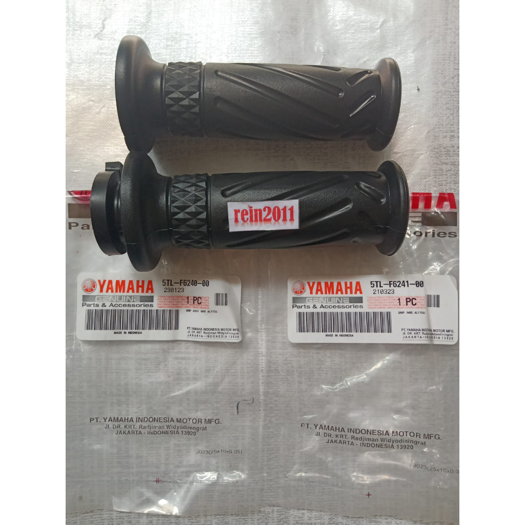 HAND GRIP HANDFAT MIO LAMA MIO SOUL  ASLI ORI YAMAHA 5TL F6240 00 &amp; 5TL F6241 00