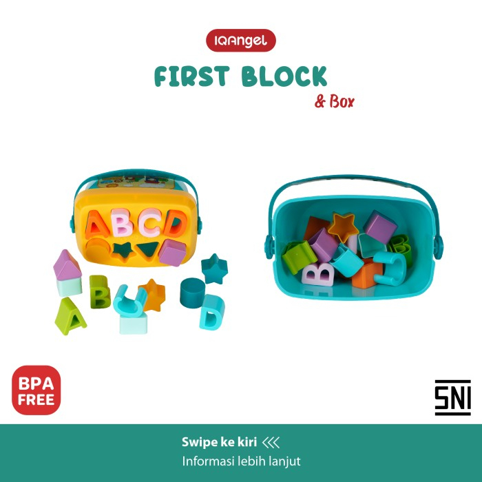 Mainan anak IQ Angel first block &amp; box IQ0218