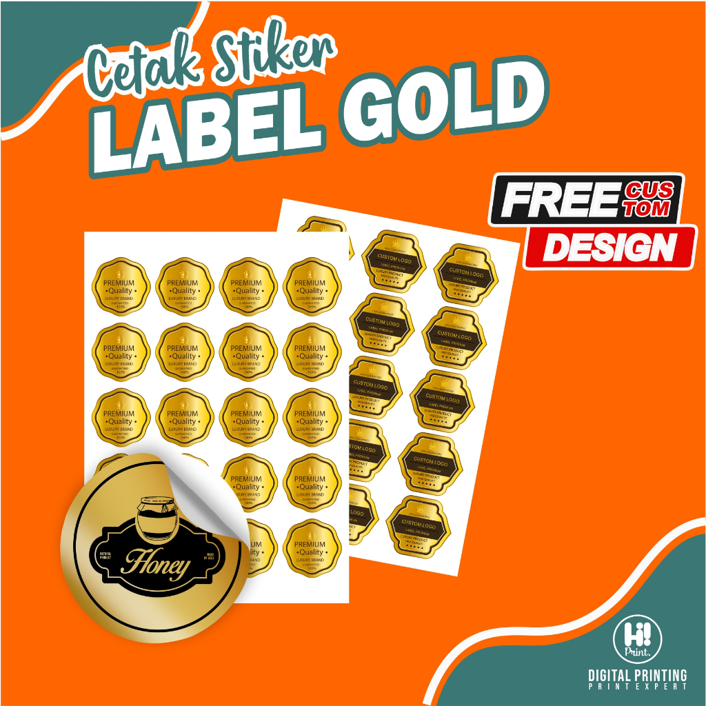 

Cetak Stiker Label Gold