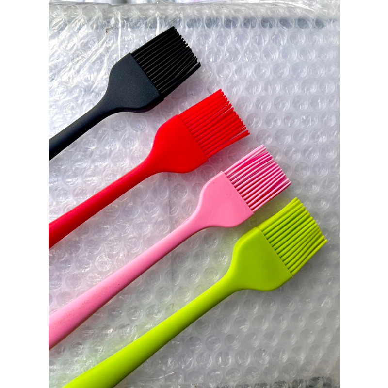 KUAS DAN SPATULA WARNA FULL SILICON - SPATULA SILIKON MASAK TAHAN PANAS - KUAS MENTEGA BBQ FOOD GRADE