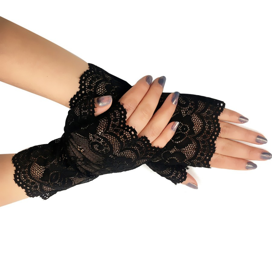 LTX-13 sarung tangan half finger lace glove gloves wedding