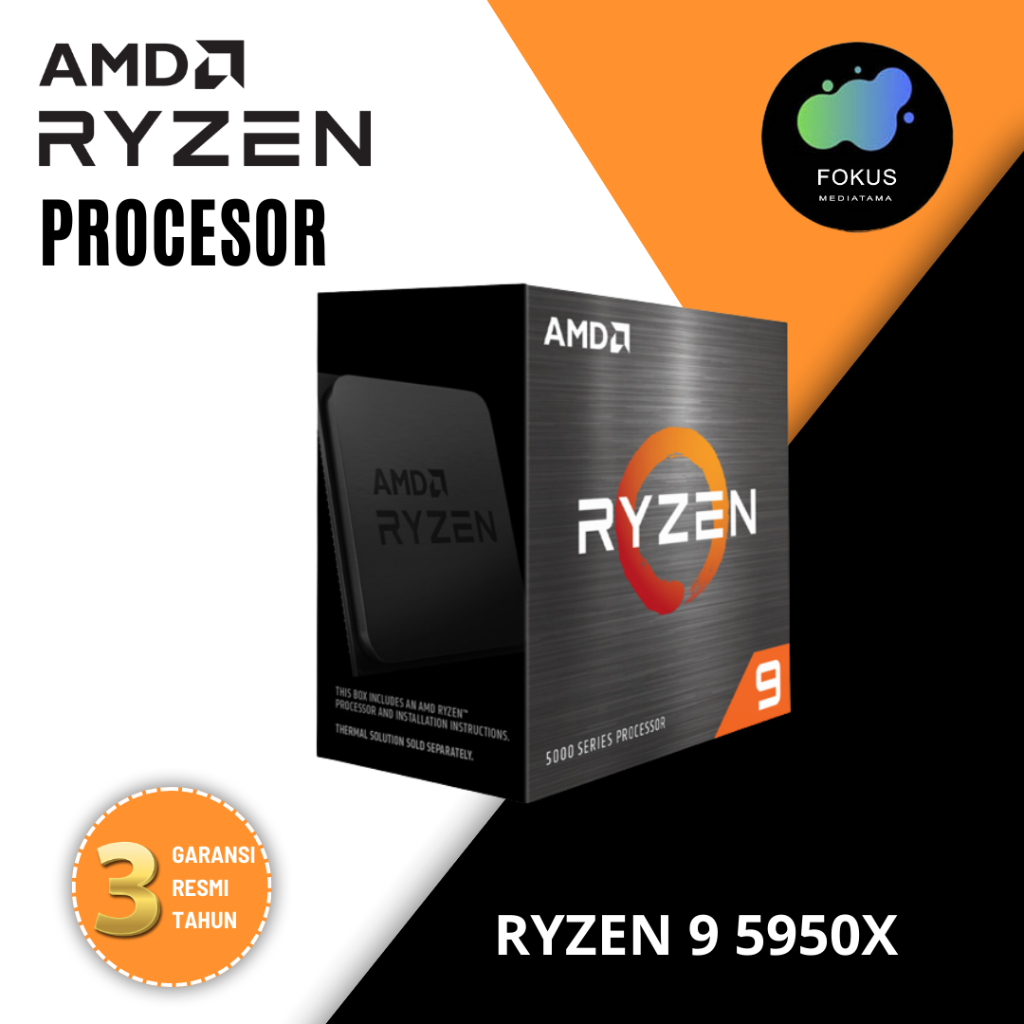 AMD Ryzen 9 5950X 16 Cores 3.4Ghz Up To 4.9Ghz