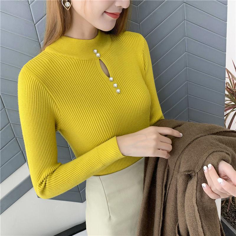 【 Bra Mall 】BJ-013 Atasan Rajut Wanita Turtleneck Import Model Terbaru Premium | Kerah Tinggi Lengan Panjang Premium Korean Style