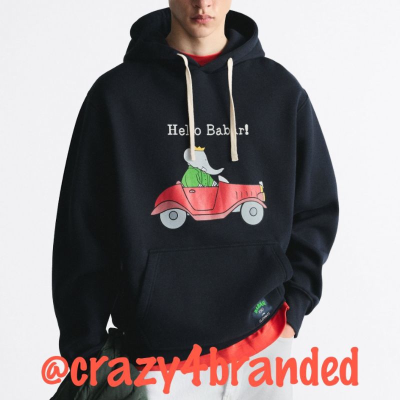 Zara × Babar Disney 2023 Hoodie Sweatshirt