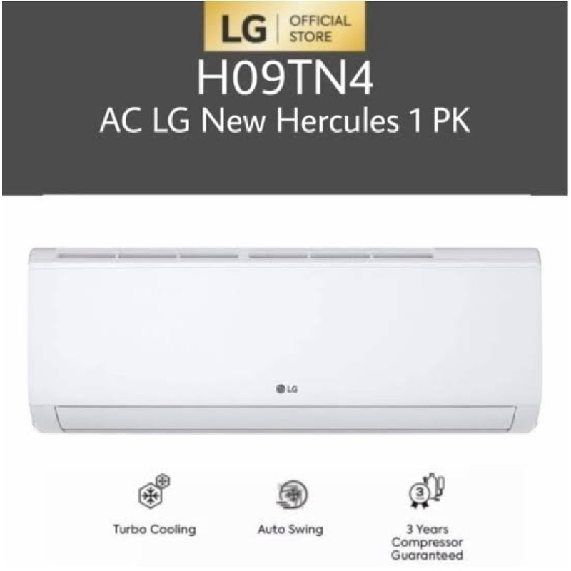 LG AC 1 PK AC LG SATU PK LG AC HERCULES LG 1 PK Hercules Turbo Cooling 780W H09TN4 H-09TN4 Standard 