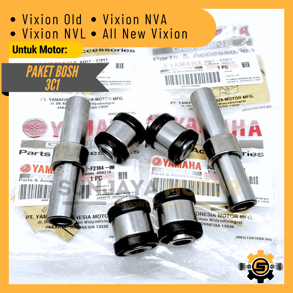 Paket Bosh Swing Arm Monoshock Set 3C1 Bush Mono Shock Kualitas Original Honda Vixion Old Vixion NVL