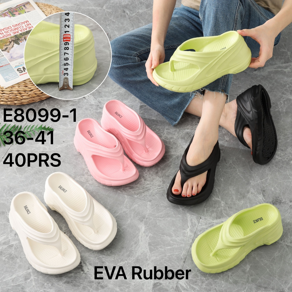 MEGA JAYA Sandal WEDGES 9cm wanita korean style balance E8080 sandal selop wedges