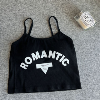 GO!BR1323 Tank Top Tanktop Wanita Singlet Bralette ROMANTIC CropTop Spaghetti Atasan Wanita Sexy