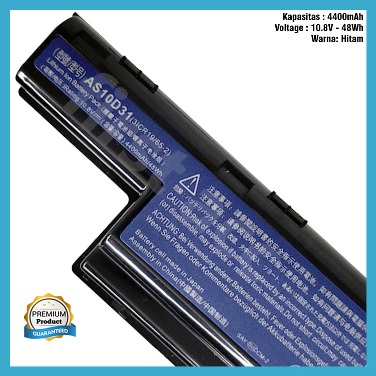 ORI Baterai Laptop Ac Aspire 4738 4739 4741 4743 4750 4752 4755