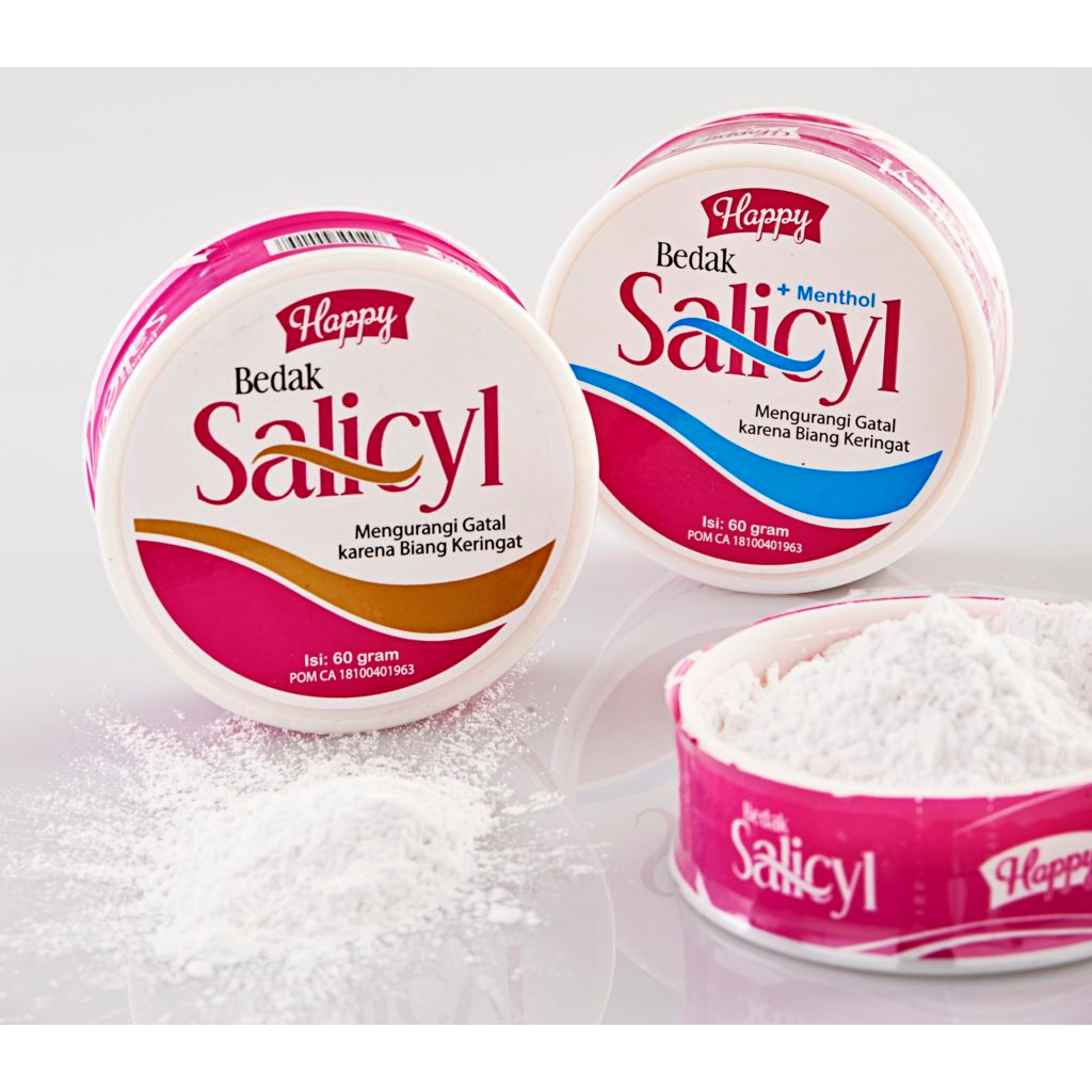 Bedak Salicyl Menthol 60gr / Happy Salicyl Bedak Mengurangi Gatal-gatal