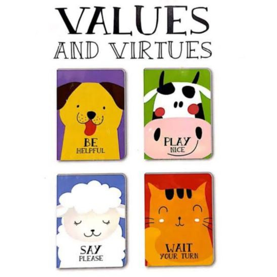 BOARD BOOKS - Values and Virtues (1 Paket isi 4 buku)