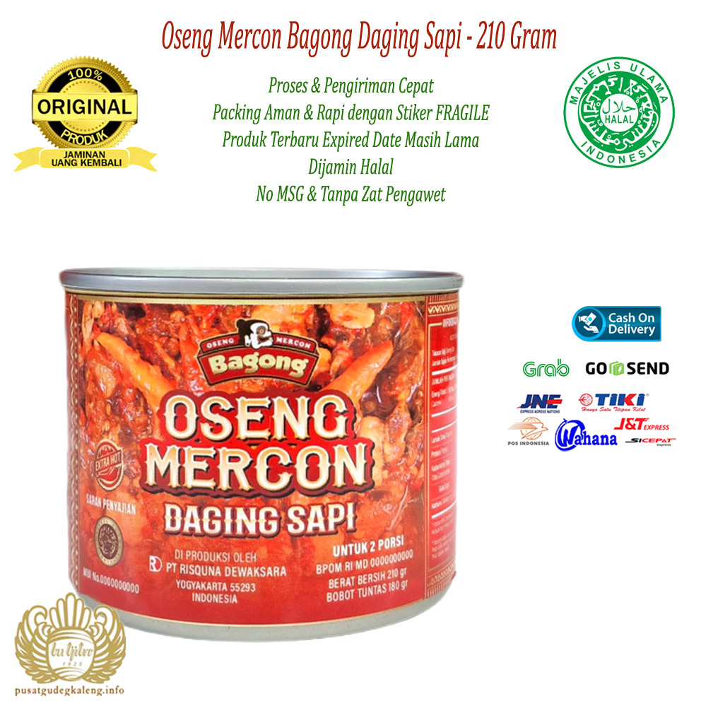 Oseng Mercon Bagong Daging Sapi - 210Gram