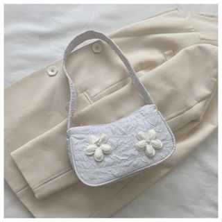 ALESSIA Shoulder Bag Tas Bahu Mini Kecil Flower Shoulder Square Bag  Kosmetik Wanita Korean Vintage Lucu Aesthetic konser Style Chikoisme