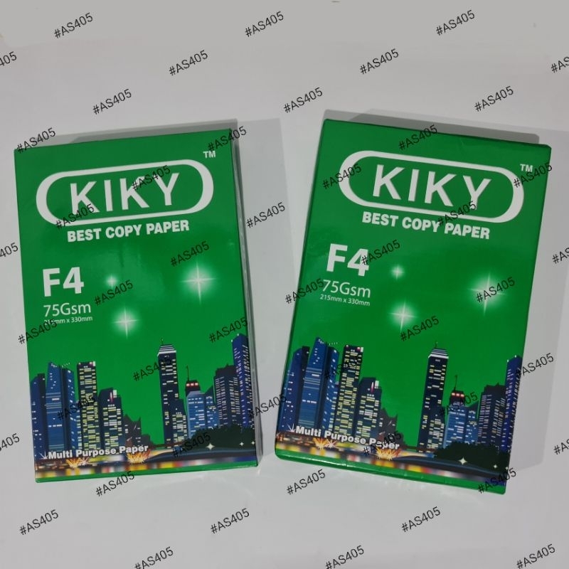 

Kertas HVS MURAH / PRINT / FOTOCOPY KIKY F4 75 GSM (1 RIM)