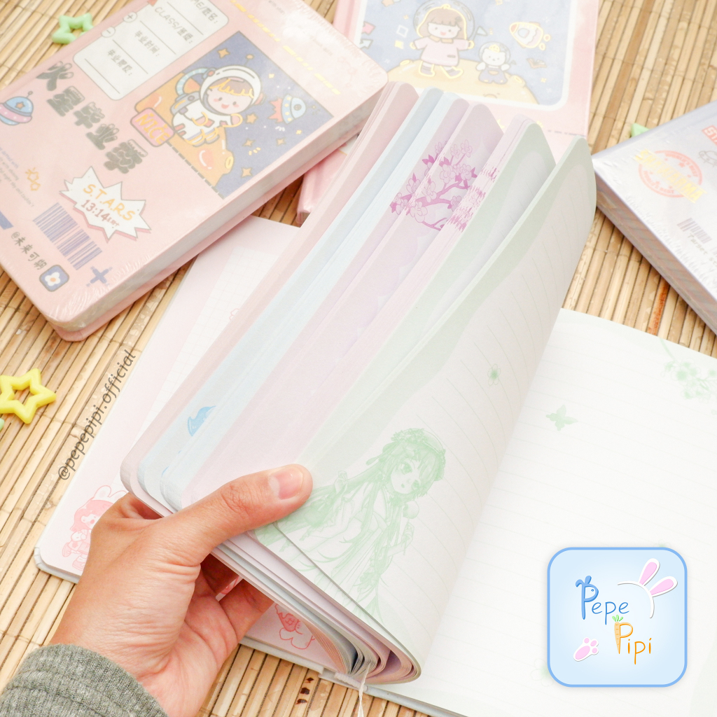 Diary Hard Cover Astronot 12,8 x 18,9 cm Note Book Notebook Buku Harian Catatan